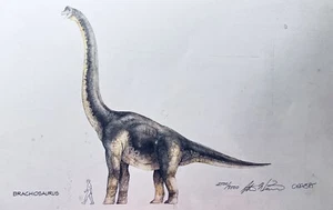 Jurassic Park Limited Edition Art Print Brachiosaurus - Picture 1 of 4