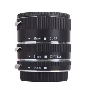 Canon EF EF-S Auto Focus Extension Tube Adapter Macro Close Up Lens UK Seller - Picture 1 of 14