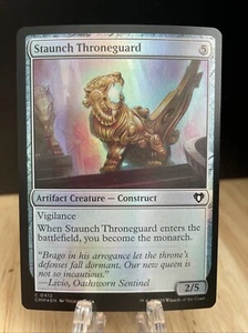Magic The Gathering Staunch Throneguard FOIL #412 Commander Masters Common CMM CASI NUEVO/M - Imagen 1 de 1