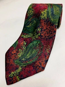 Fendi Cravatte Men's Vintage Silk Tie, Multicolored Made in Italy - Picture 1 of 4