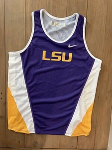 Nike Miler LSU Tigers Running Tank Mesh Jersey Women's M Purple 603643 Track - Picture 1 of 2