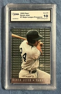 1995 Fleer Major League Prospects Derek Jeter #7 of 10 GMA 10 GEM MT HOF - Picture 1 of 2