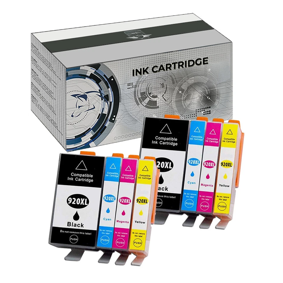 8 CARTUCCE COMPATIBILI 920XL PER HP OFFICEJET 6000 6500 7000 7500 E710 6000 - Immagine 1 di 1