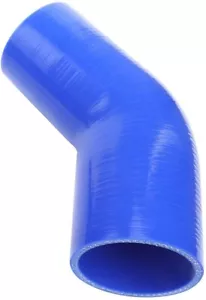 2.5" to 3.0" ID Turbo Intake Pipe Reducer Elbow Coupler 45° Silicone Blue - Bild 1 von 2