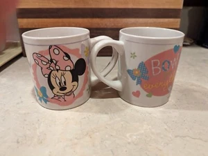 Disney Minnie Mouse Kids Mugs Set Bows Go With Everything - Picture 1 of 3