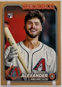 ⭐2024 Topps Update Blaze Alexander Gold Border Parallel #US265 RC /2024 ⚾ - Picture 1 of 2