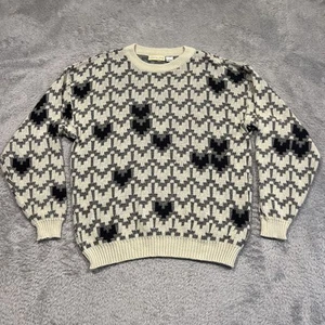Vtg 90s Adam Sloane Sweater Men’s L Geometric Acrylic Crewneck Pullover - Picture 1 of 11