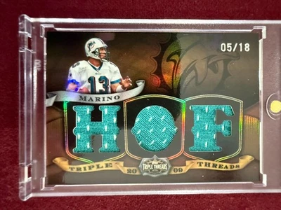 Dan Marino 2009 Topps Triple Threads Triple Jersey 5/18 - Image 1 of 2