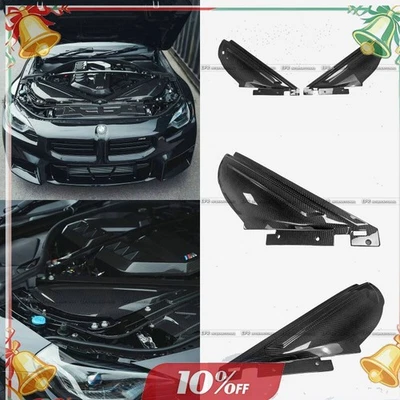 For BMW M2 G87 M3 G80 G81 M4 G82 G83 Pre-preg Dry Carbon Air Intake Cover 2pcs - Изображение 1 из 4