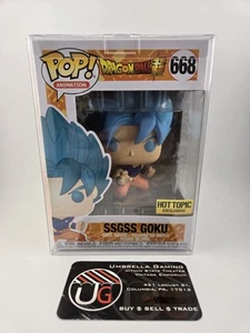 Funko Pop! Dragon Ball Z Super - SSGSS Goku Hot Topic Exclusive #668 + Protector - Imagen 1 de 6