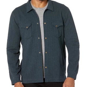 Billy Reid Grid Quilter Knit Jacket Dark Navy Herren Large / EINMAL GETRAGEN - Bild 1 von 9