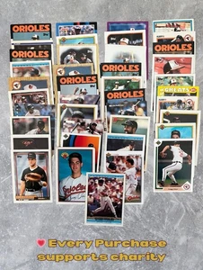 Lote de 41 tarjetas de los Orioles de Baltimore años 80 90 Salón de la fama Harold Baines Gregg Olson Boog Powell - Imagen 1 de 5