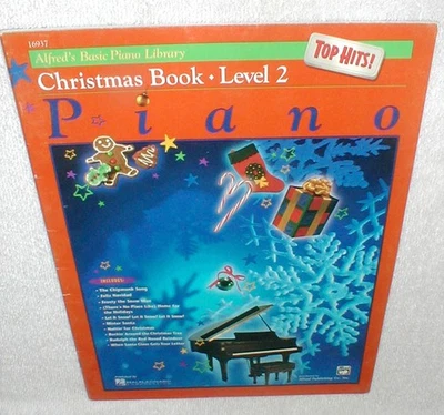 Christmas Book-Level 2 Alfred's Basic Piano Library Music Sheet Songbook - Image 1 of 4