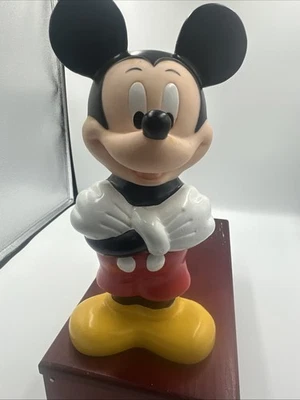 VINTAGE OLD COLLECTIBLE DISNEY MICKEY MOUSE TOY DRINK BOTTLE  STRAW HEAD HOLE - Image 1 of 4