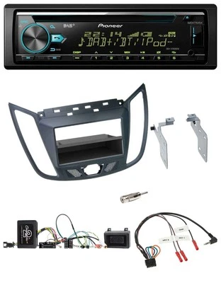 Pioneer DAB Lenkrad CD USB Bluetooth Autoradio für Ford C-Max Kuga dunkelgrau - Bild 1 von 4
