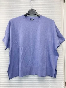 Prachtvoller Damen Pullover Oberteil Lavendel Kastig Strick Rundhals Relaxed Freizeit | Neu mit Etikett | Größe L - Bild 1 von 14