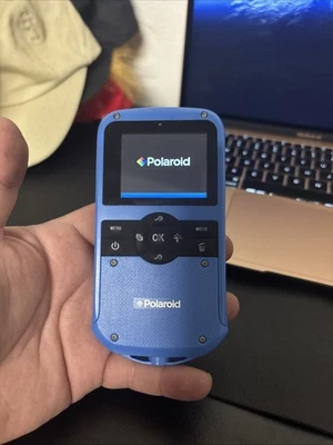 Polaroid iD610 All Weather Digital Camcorder Camera Blue Tested Works - Image 1 of 4