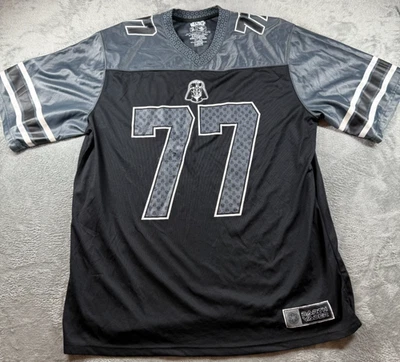 Camiseta para hombre Star Wars Darth Vader #77 2XL negra gris estilo fútbol Disney Luca Foto 1 de 4