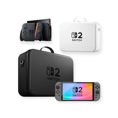 Nintendo Switch 2 Carrying Case Hard Shell Travel Bag For Console & Accessories - Image 1 of 4