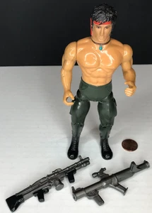 Figura de colección 1985 John Rambo, Fuerza de la Libertad con accesorios Coleco First Blood - Imagen 1 de 5