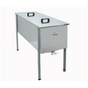 BANCO PER DISOPERCOLARE, IN ACCIAIO INOX (cm.150x48x41) - Foto 1 di 1