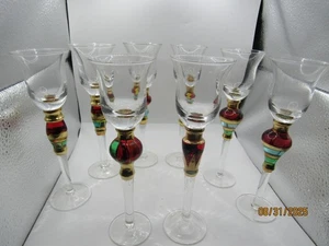 KONVOLUT 8 ARTLAND SPLENDOR HANDGEFERTIGTE CORDIAL GLÄSER SCHMUCKSTIELE SEHR GUTER ZUSTAND - Bild 1 von 8