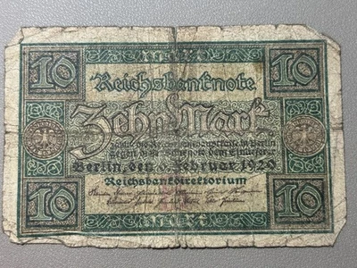 🇩🇪 1906 German Empire 10 Mark Reichsbanknote WWI Era Issue - Image 1 of 2
