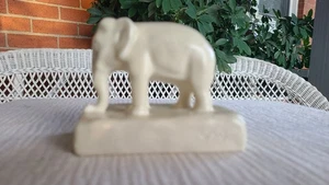 Rookwood 1933 Art Pottery Creamy Color Elephant Figurine Paperweight 2797 - Picture 1 of 17