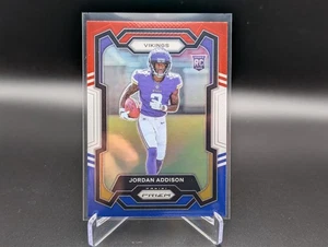 2023 Panini Prizm JORDAN ADDISON #368 Rookie Red White & Blue Prizm RC - Bild 1 von 2