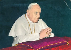 Pope 1963 post card with letter - Picture 1 of 2