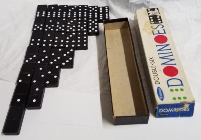 Винтажный полный набор домино Whitman Double-Six 28 предметов  - Изображение 1 из 4