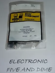 ECG7070 IC-DUAL 6W AUDIO PWR AMP - Picture 1 of 1