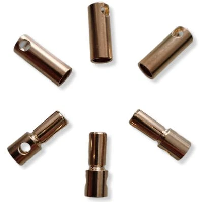 3 Paar 5mm Goldstecker Bananenstecker Banana  Stecker Goldkontaktstecker Plug - Bild 1 von 2