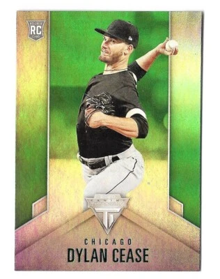 2020 PANINI CHRONICLES DYLAN CEASE TITANIUM GREEN PARALLEL RC #16 (WHITE SOX) - Image 1 of 2