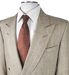 Canali 40R Silk Double Breasted Sport Coat Vintage - Picture 1 of 9