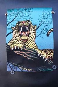 VTG 1976 Dynamic Publishing "CLAWS" Leopard Poster Art Print 28x20 - Medina OH - Picture 1 of 7