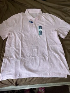 NWT men shirt size XL , stretch, %98 cotton %2 spandex Pink - Picture 1 of 1