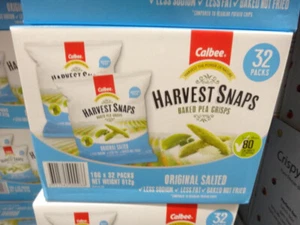 Calbee Harvest Snaps Baked Pea Crisps 50 x 18g - Picture 1 of 8