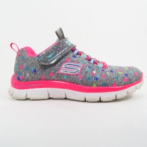 Skechers Mädchen Sneaker in Grau/Rosa/Mult in Größe 12 (Y) - Bild 1 von 11