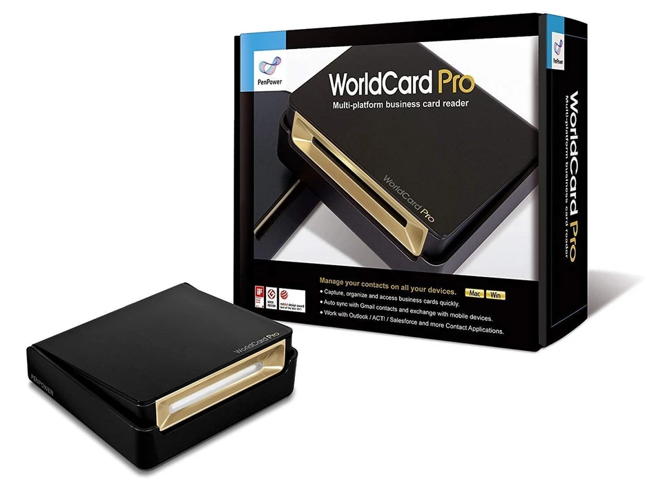 PenPower WorldCard Pro Business Card Scanner (Win/Mac) Black - Image 1 of 4