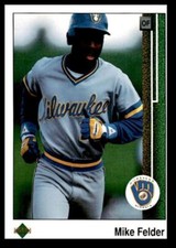 1989 Upper Deck Mike Felder Milwaukee Brewers #252