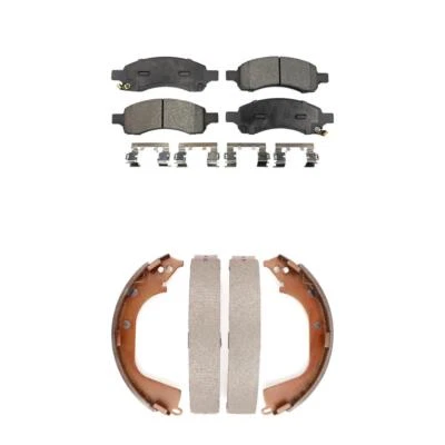 For Chevrolet Colorado GMC Front Rear Semi-Metallic Brake Pads And Drum Shoe Kit - Image 1 of 4
