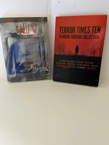 Horror Movie Night DVDs (Terror Times Ten-10 Movie Horror Collection, Saw V) - Picture 1 of 3