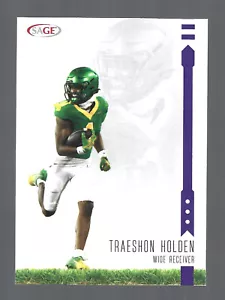 2025 SAGE Purple Low Series #50 Traeshon Holden Oregon Ducks Football Card - Picture 1 of 1