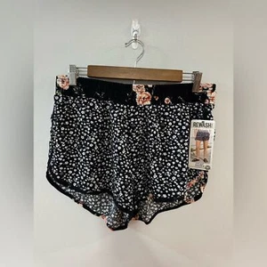 NWT LG Rewash Brand Black Floral Shorts - Picture 1 of 7