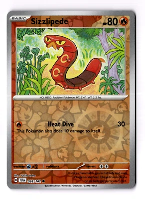 Sizzlipede 036/162 Sv05: Temporal Forces Reverse Holo - Image 1 of 3