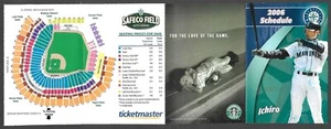 2006 SEATTLE MARINERS  Ichiro  Starbucks  Regular Season  POCKET SCHEDULE  NM - Picture 1 of 1