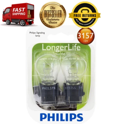 2X Lámpara de señalización LongerLife bombilla de señal de giro para 87-88 Chrysler Daytona Foto 1 de 3