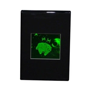 Star Wars Millennium Falcon Hologram Picture DESK STAND, Photopolymer Type - Picture 1 of 7