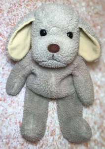 Vtg Puppy Dog Plush Stuffed Animal Beige Fleece 13" ASI 62960 Beans Cream Floppy - Imagen 1 de 7